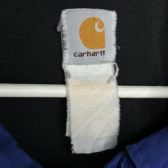 Carhartt Jacket J72 COB Mens Large Royal Blue Full Zip Pockets Size L - Picture 7 of 7